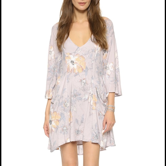 Free People Eyes On You Printed Dress in Navy Combo - Picture 5 of 14